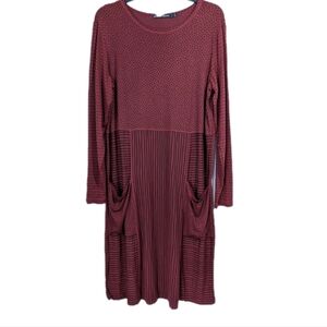 Gudrun Sjoden Dress Large Women Midi Pockets Micromodal long sleeves lagenlook